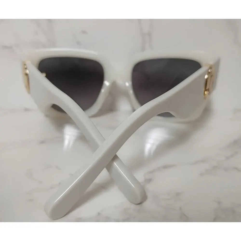 MARC JACOBS MARC 687/S Square Ivory Sunglasses w/ Case -‎ EUC